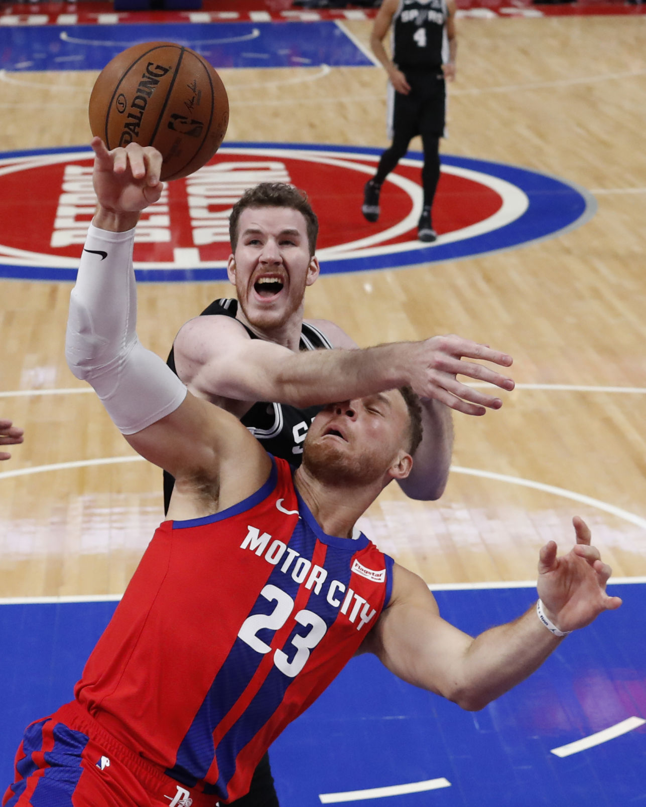 APTOPIX Spurs Pistons Basketball